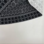 BCBGMAXAZRIA Knit Jacquard Queeny A-Line Skirt White Black Size Small Photo 4