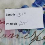 Lily by Firmiana Victorian Print Tunic Size Large Floral Garden Print Tunic Blue Photo 9