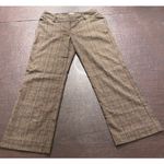 Cato Women’s Plaid Dress Pants Size 4 Brown Glen Check Straight Leg Career Work Photo 0