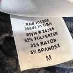 Soft Surroundings Floral Tunic Sweater Top Blue Gray Size M Long Sleeve Pullover Photo 10