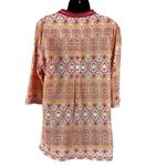 INDIKKA EMBROIDERED TUNIC SIZE L Orange Size L Photo 9
