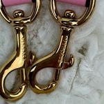 Versace Pink Nylon Leather La Greca Signature Embroidered Medusa Strap Photo 9