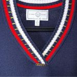 St. John Sport Cropped Navy Wool Blend V Photo 2