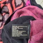 Worthington  Womens Top Size‎ L Pink Black Geometric Knit Short Sleeve Photo 3