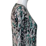 Red Women's Tan Green Black Snake Print Lightweight Sweater Size Large Photo 6