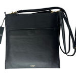 Botkier NEW Chelsea Pancake Black LEATHER CROSSBODY HANDBAG Slingback Zip Purse Photo 0