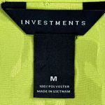 Investments  Women’s Textured Green Leaf Blouse Medium Photo 7