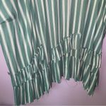 Gigio Cardigan S Longline Beachy Kimono Open Front Ruffle Swim Cover Green Photo 9