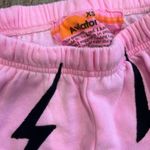 Aviator Nation  Pink Lightning Bolt Stitch SweatPants Size XS Photo 4