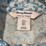Tommy Bahama Golf Tennis Zip Up Jacket Women's Size Large Blue Coral Print Nylon Photo 3
