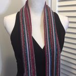 Glitter striped knit scarf Photo 3