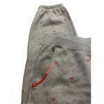 Sundance lounge pants gray with pink hearts sz Large Photo 3