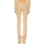 retrofete Desiree Pants in Caramel Silver Houndstooth Medium New Womens Knit Tan Photo 2