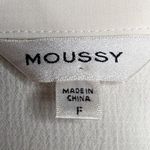 Moussy Ivory H/S Single Short Sleeve Button Up Boxy Collared Blazer Jacket OS L Size L Photo 2