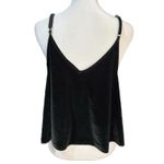 Victoria's Secret  PINK Black Velvet Cami Tank Top Size Oversized Medium‎ Y2K Photo 2