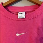 Nike Crewneck Sweatshirt Center Swoosh Logo Pink Oversized size small Photo 2