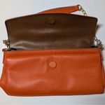 DKNY Soft Leather Bag Orange Chain Strap Crossbody/Shoulder Purse Photo 1