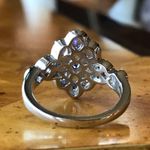 Natural Tanzanite Sterling Silver Ring Size 6 Purple Photo 3