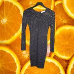 Hello Molly Black See Through Dress With Sparkes Outside Size 8 Photo 2