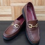 Salvatore Ferragamo Vintage  Sport ST09721 Brown Leather Loafers Horsebit Size 6B Photo 1