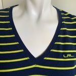 Lauren Ralph Lauren LRL Active size small v-neck navy blue T-shirt Photo 1