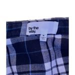 by the way. Plaid Flannel Button Down Shirt Blue White Medium Photo 4