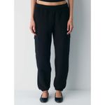Aritzia TNA Black Cozy Fleece Sweatfleece Mega Cargo Jogger Thick Sweatpants XS Photo 2