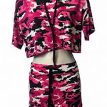 ‎Shorts and Cropped Top Set Pink Photo 0