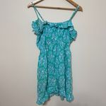 Lilly Pulitzer  Kalen Lagoon Green Hey Sailor Flounce Ruffle Dress Size Large Photo 5