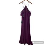 Lulus Lulu’s Celebrate the Love Plum Purple Ruffled Maxi Dress Size Xlarge Photo 4