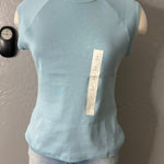 Banana Republic Ribbed High-Crew Top 771407, Bali Blue, S Photo 0