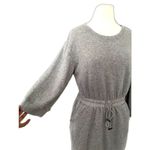 Popsugar Gray Cotton Blend Mini Dress Drawstring Waist Stretchy Casual Lounge M Photo 5