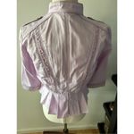 White House | Black Market  Elle Twill Jacket Cropped Lilac Size 4p Photo 2