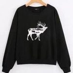 SheIn NEW Deer Nature Sweatshirt Photo 0