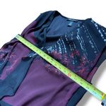 Kenneth Cole New York Black Maroon Burgundy Mini Sleeveless Dress Photo 4