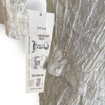 Deadstock 90s Lace Maxi Dress Ivory Sheer Floral Short Sleeve Scoop Neck Small Photo 9