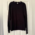 Sporty & Rich Black Long Sleeve Cotton Tee Shirt Size XS Photo 1