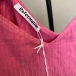 Reformation  pink crop top tank ribbed size L‎ NWT Photo 4