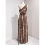 BCBG MAX AZRIA Tark Combo KESSA One-Shoulder Gown Evening Maxi Dress Size 0 Photo 4