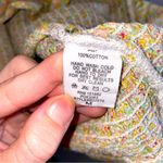 Storia Yellow Ditsy Floral Sweetheart Neck Smocked Mini Dress M Photo 9