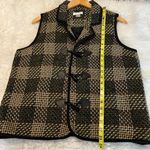 Christopher & Banks  Plaid Vest with Toggle Button closure Women’s size XL Photo 7