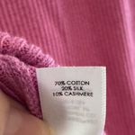 NWT Unsubscribed Cashmere Blend Fine Gauge Crewneck sweater purple XL Pink Photo 5