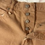 We The Free  Women’s Mustard/Distress/ Raw Hem/Button Fly/5Pocket Shorts Size 26 Photo 1