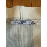 M.M. Lafleur Sweater Womens Large Ivory Open Front Knit Cardigan Blazer Jardigan Photo 1