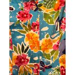 Laura Ashley  Women's Long Sleeve Floral Sequin Button Jacket Teal‎ Size L Photo 3