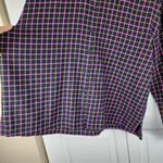 Madewell  Button Up Plaid Flannel Shirt Boxy Loose Fit Crop Top Blouse Size M Photo 9