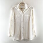 Alo Yoga Alo Dreamscape Button Down Long Sleeve Shirt Top Blouse White XS Photo 5