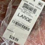 NEW ALFANI Removable Cups Laser Cut Seamless Bralette Down to Earth Brown Large Photo 3