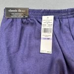 NWT Alfred Dunner Pants 18P Petite Short Womens Tivoli Gardens Plum Herringbone Purple Photo 2