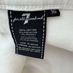 7 For All Mankind Gwenevere Ankle Skinny Low Rise Jeans White Silver Size 30 Photo 3